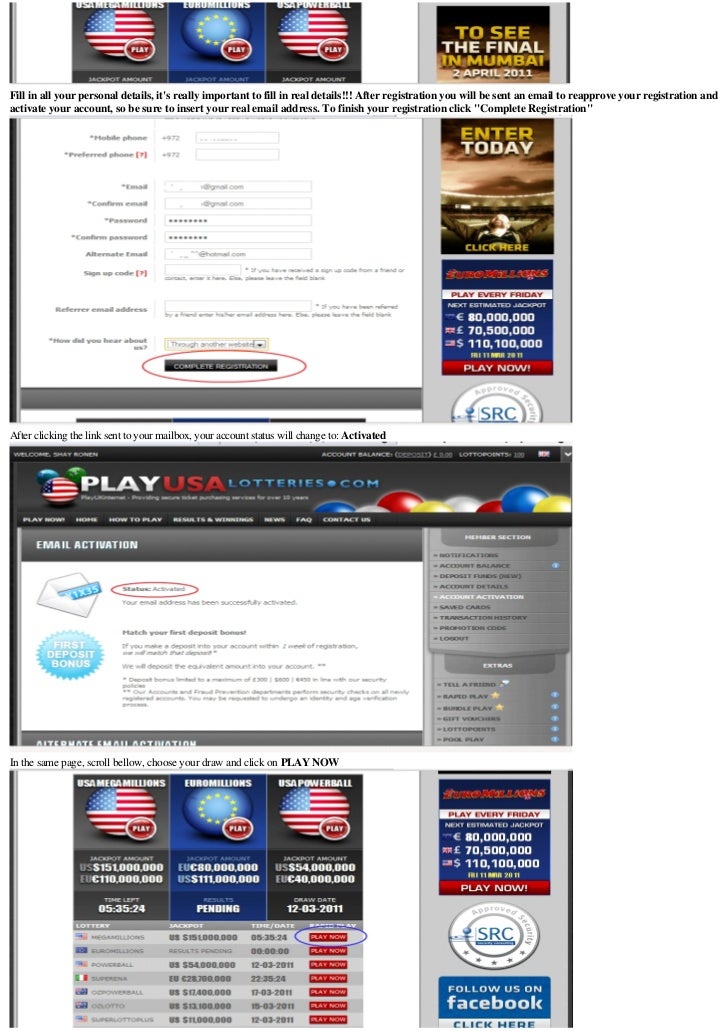 How to buy lottery tickets online