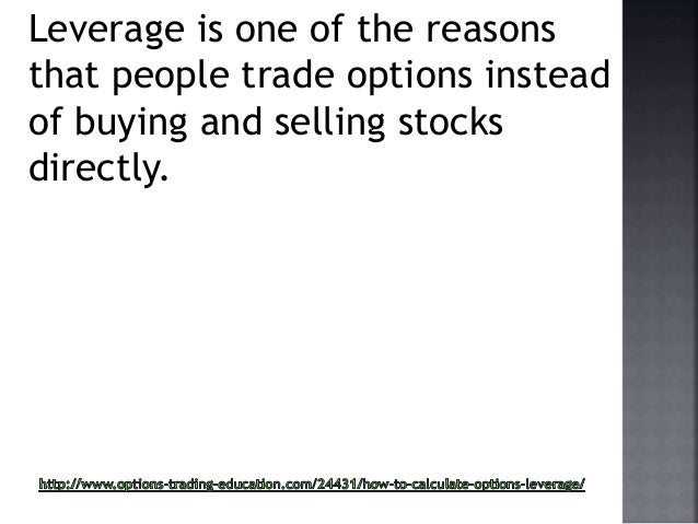 Options trading leverage