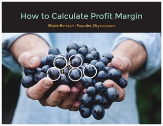How to Calculate Profit Margin
Blaine Bertsch - Founder, Dryrun.com
 
