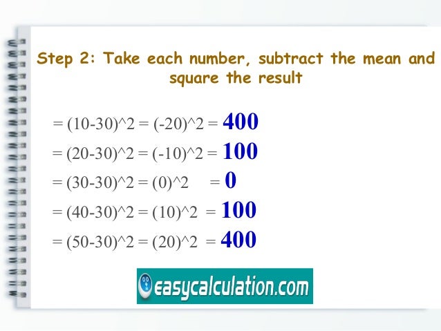How to Calculate Standard Deviation - Easycalculation