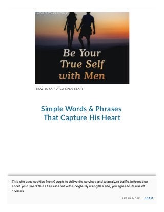 How To Capture A Man's Heart! Slide 2
