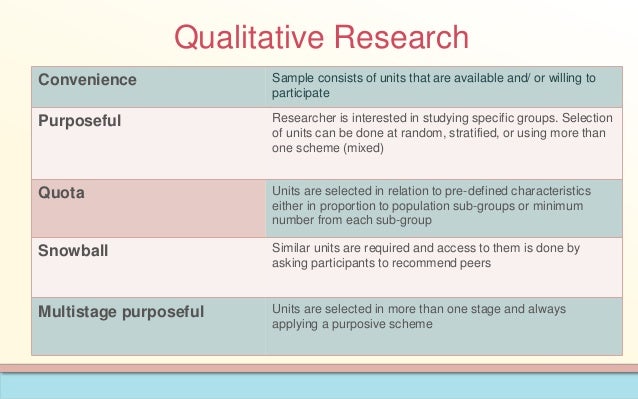 Convenience sampling dissertation