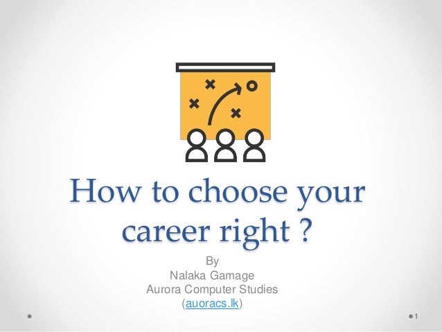 how to pick a career
