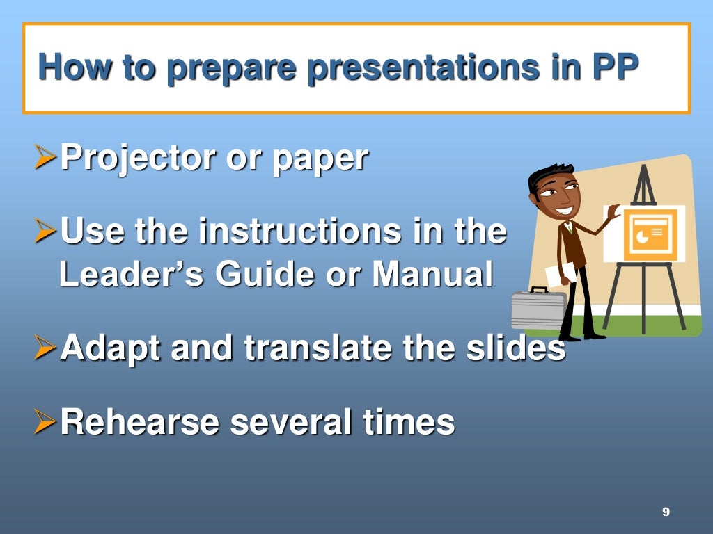 How to conduct training sessions