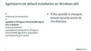 How to Configure the CA Workload Automation System Agent agentparm.txt ...