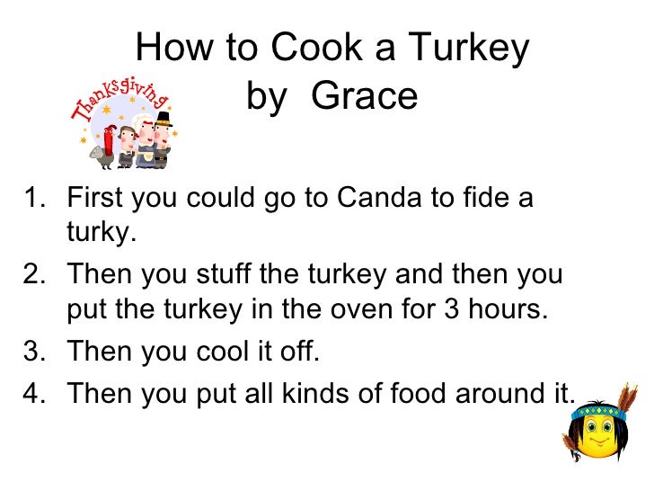 how to cook a turkey first grade how to cook a turkey first grade