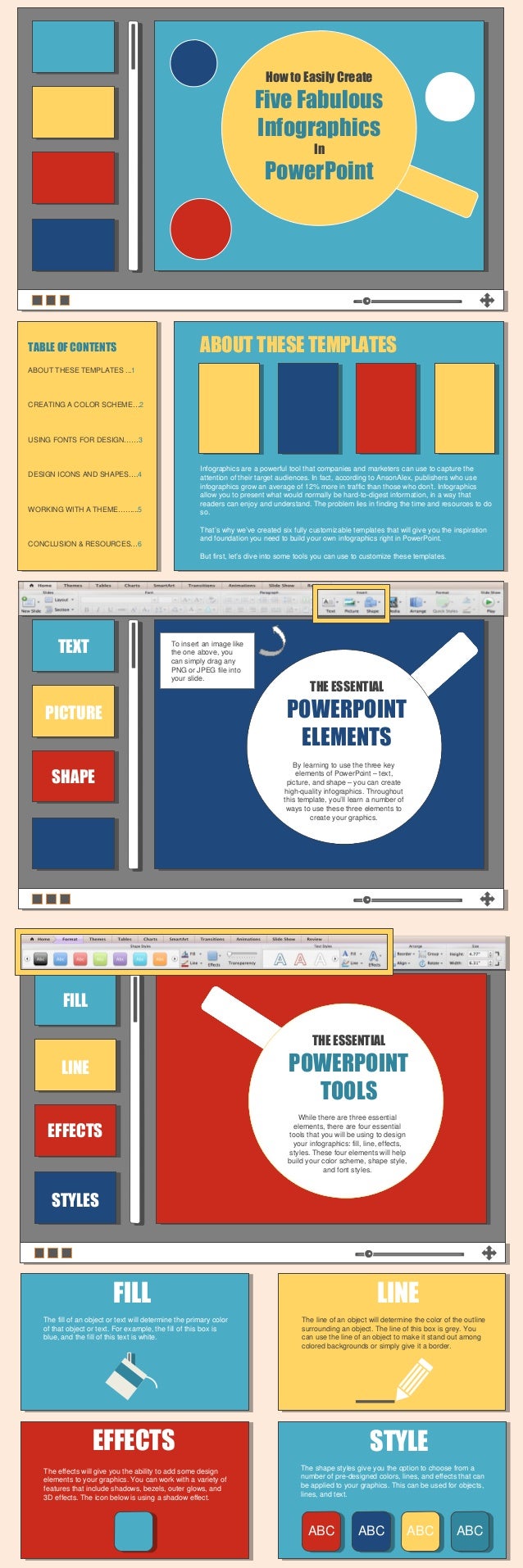 how to create 5 fabulous infographics using powerpoint create a ppt