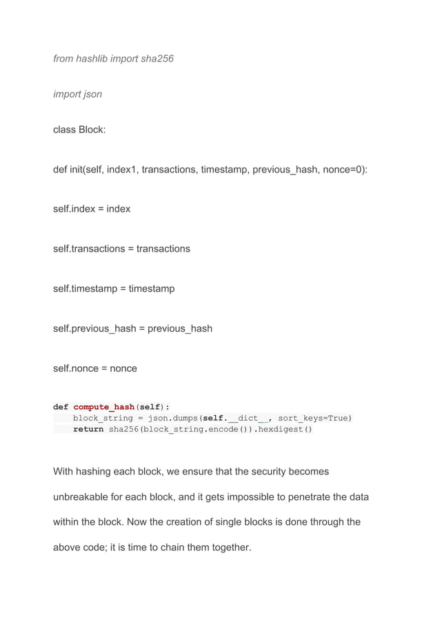 A Comprehensive Guide To Create Blockchain In Python | Blockchain ...