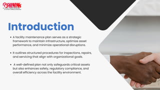 How to Create a Facility Maintenance Plan? | PDF