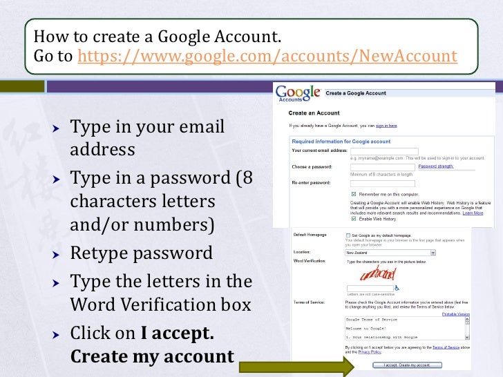 How To Create A Google Account