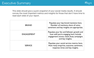 How to create a winning social media report Slide 3