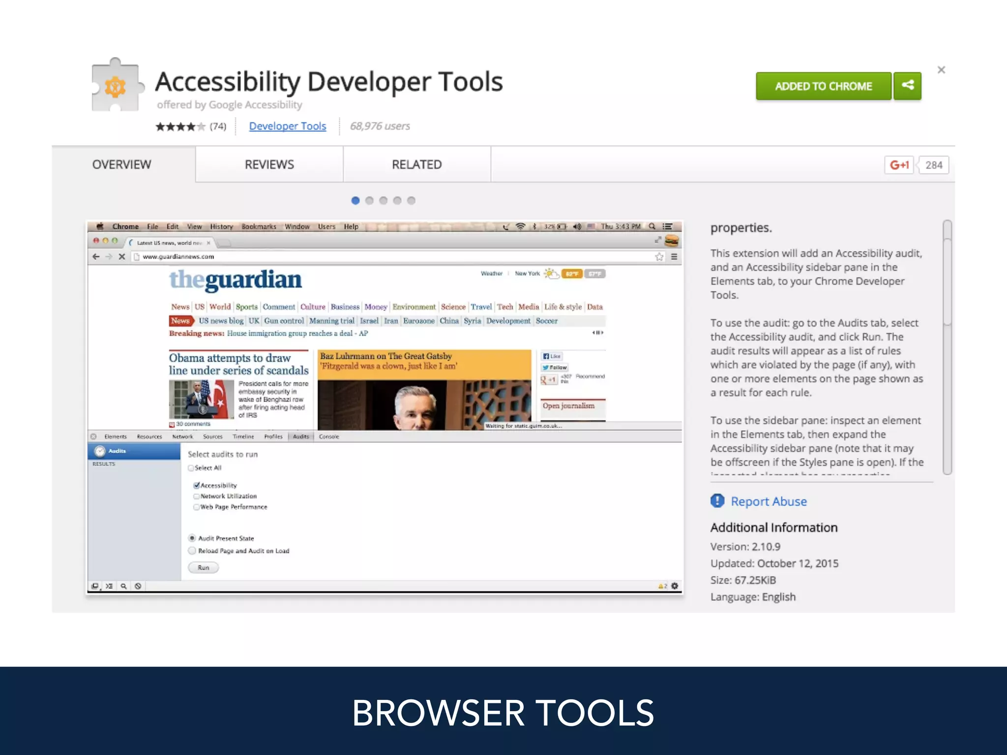 BROWSER TOOLS
 