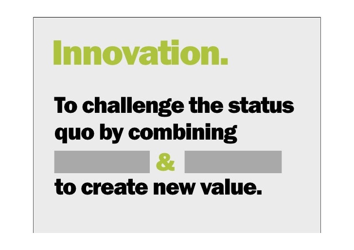 create an innovation As you create your own innovations, always carry out your research first make sure that you come up with a solution that solves one, two, or more problems and tackles people's pain points head on. create an innovation As you create your own innovations, always carry out your research first make sure that you come up with a solution that solves one, two, or more problems and tackles people's pain points head on.