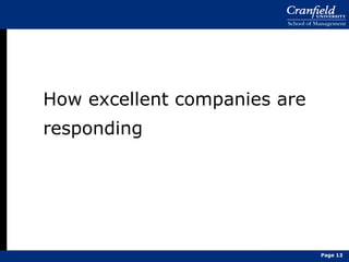 How excellent companies are responding Page  