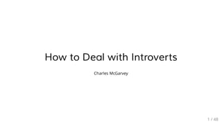 How to Deal with Introverts | PPT