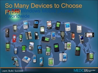 So Many Devices to Choose From! > 140  Windows Mobile phones worldwide 