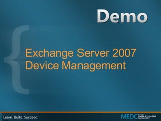 Exchange Server 2007 Device Management 