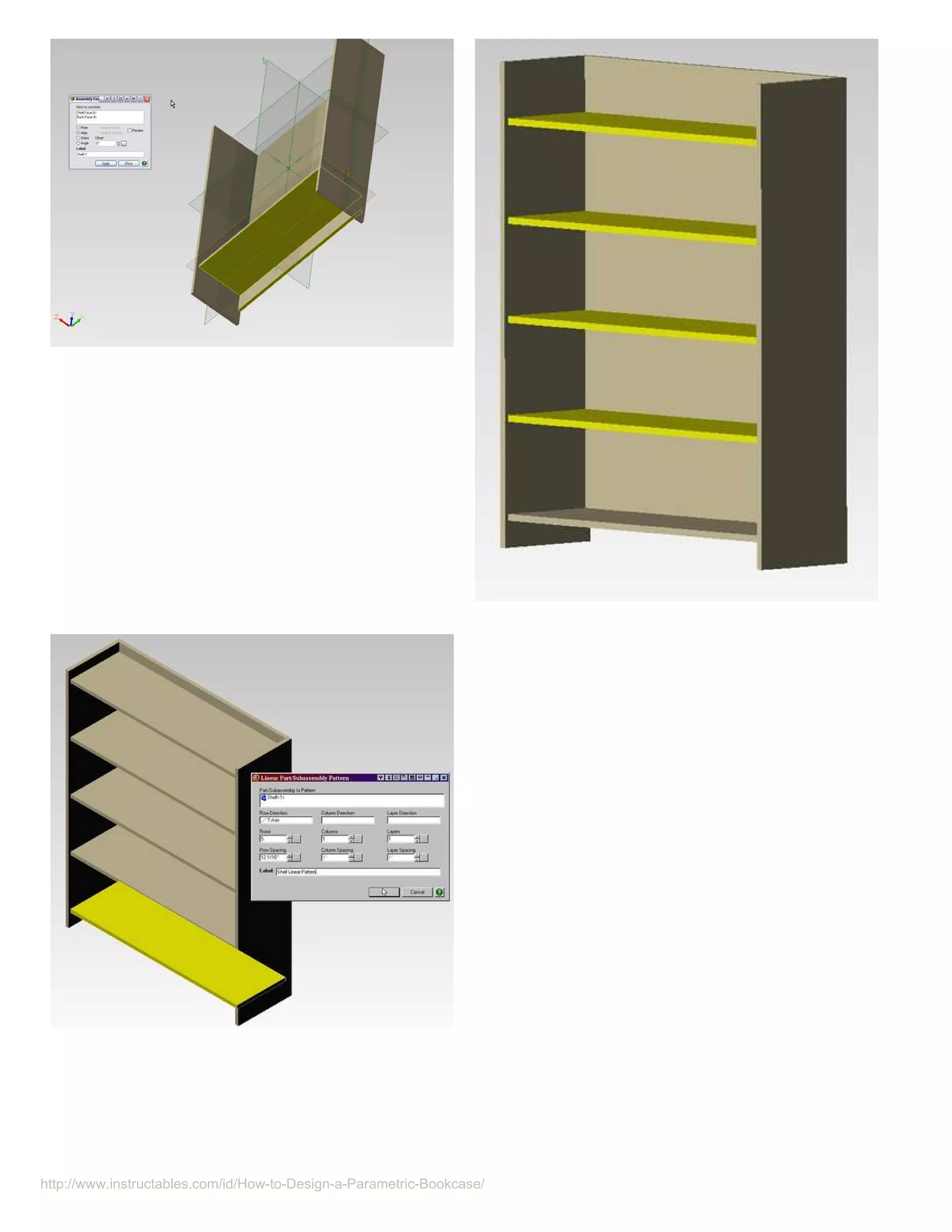 http://www.instructables.com/id/How-to-Design-a-Parametric-Bookcase/
 