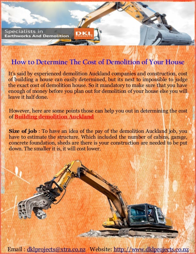 How To Determine The Cost Of Demolition Of Your House