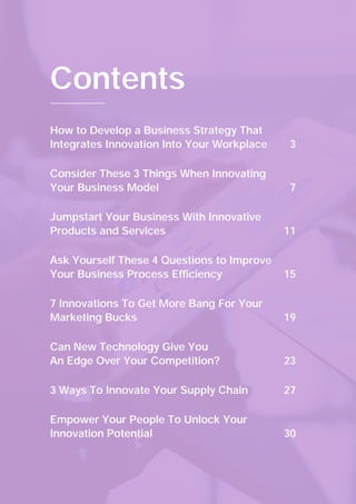 How to Develop a Business Strategy that Integrates Innovation into Your ...