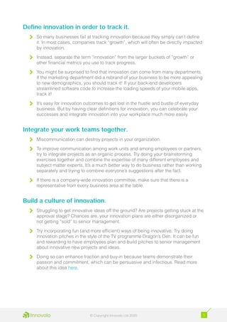 How to Develop a Business Strategy that Integrates Innovation into Your ...