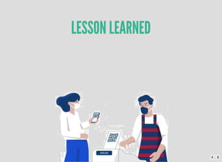 LESSON LEARNED
LESSON LEARNED
4 . 6
 