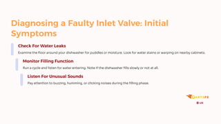 Diagnosing and Replacing a Faulty Water Inlet Valve in Your Dishwasher