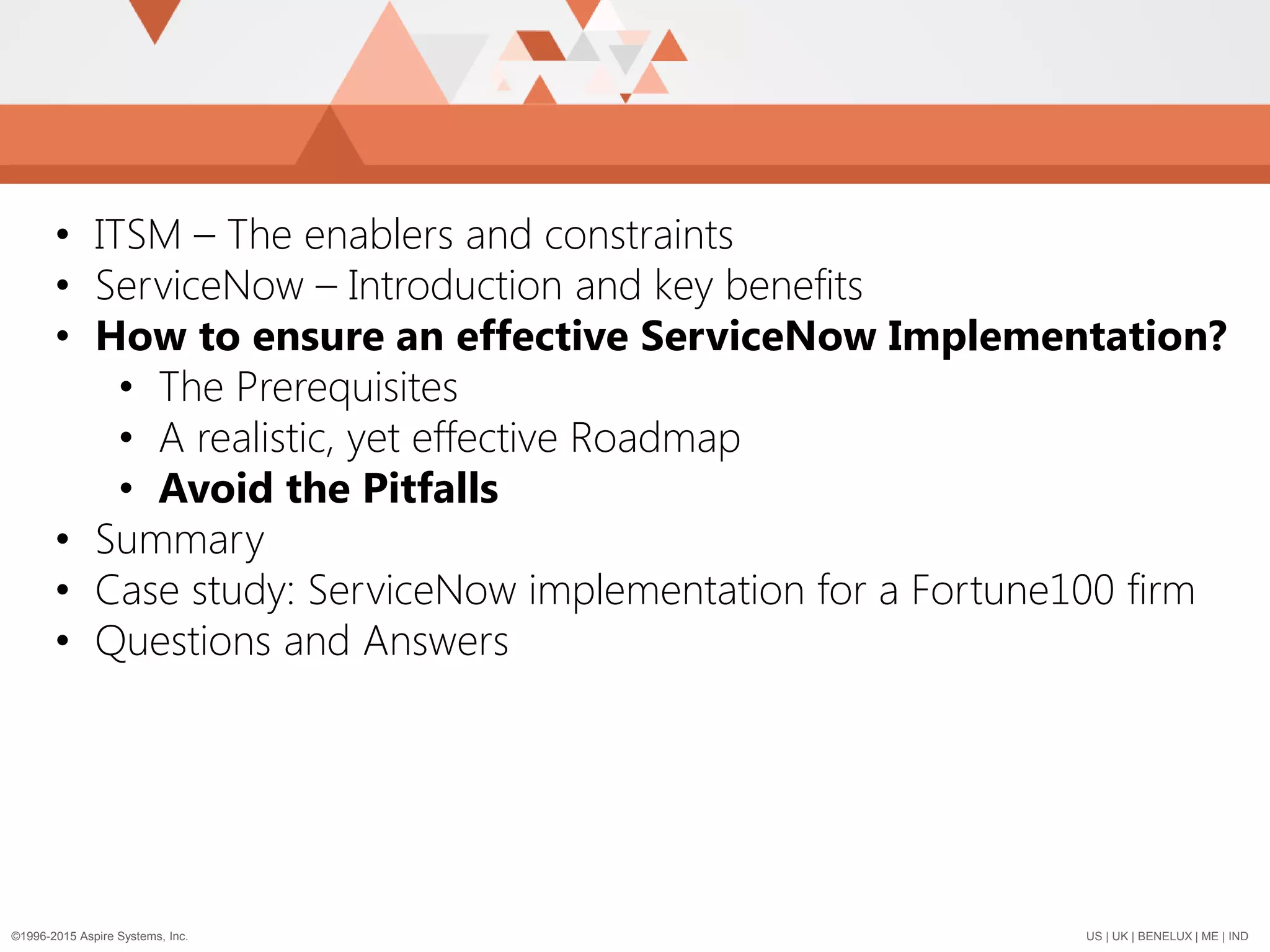 How To Drive A Successful ServiceNow Implementation | PDF