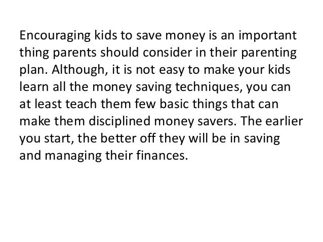 How To Encourage Your Kids To Save Money - 