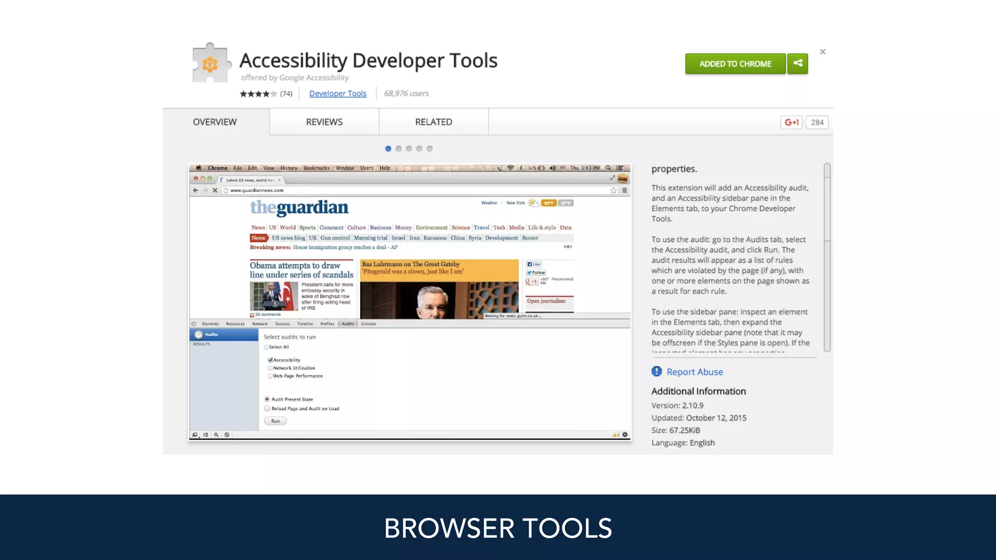 BROWSER TOOLS
 
