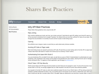 Shares Best Practices 
 