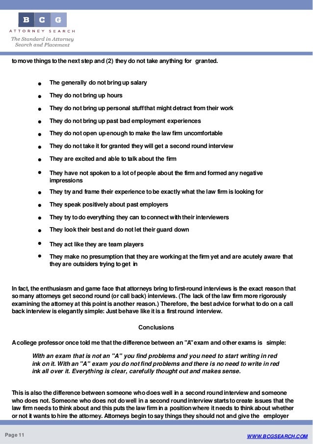 what to bring to a second interview