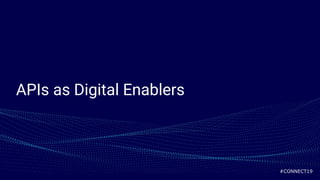 #CONNECT19
APIs as Digital Enablers
 
