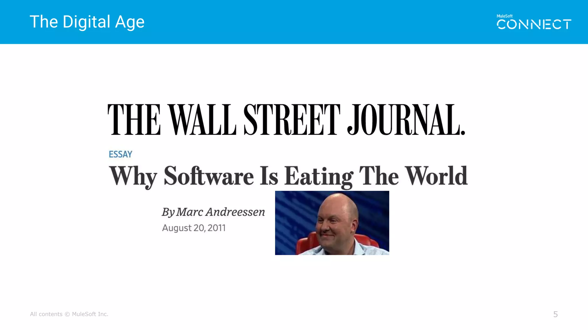 All contents © MuleSoft Inc.
The Digital Age
5
 