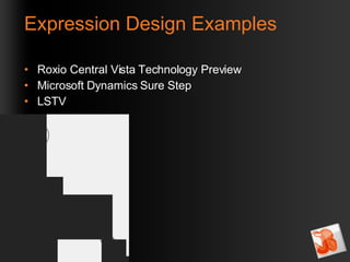 Expression Design Examples Roxio Central Vista Technology Preview Microsoft Dynamics Sure Step LSTV 