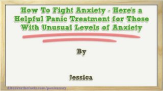How To Fight Anxiety