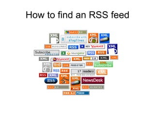 How to find an RSS feed 