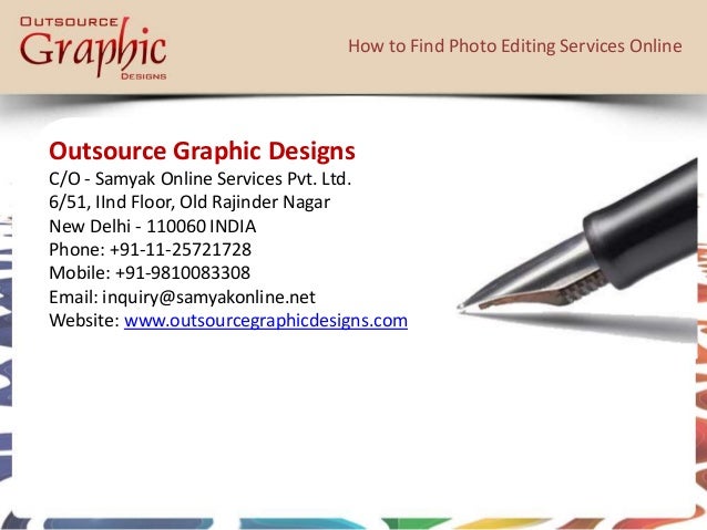 Editing services online