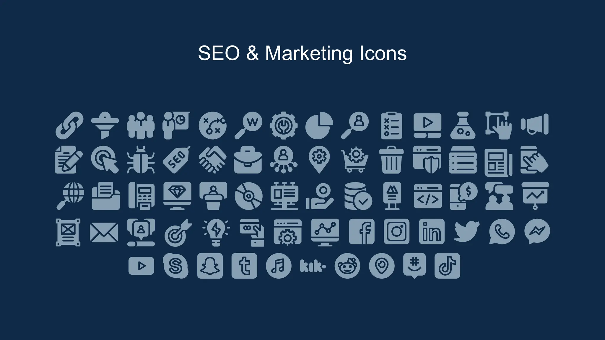 SEO & Marketing Icons
 