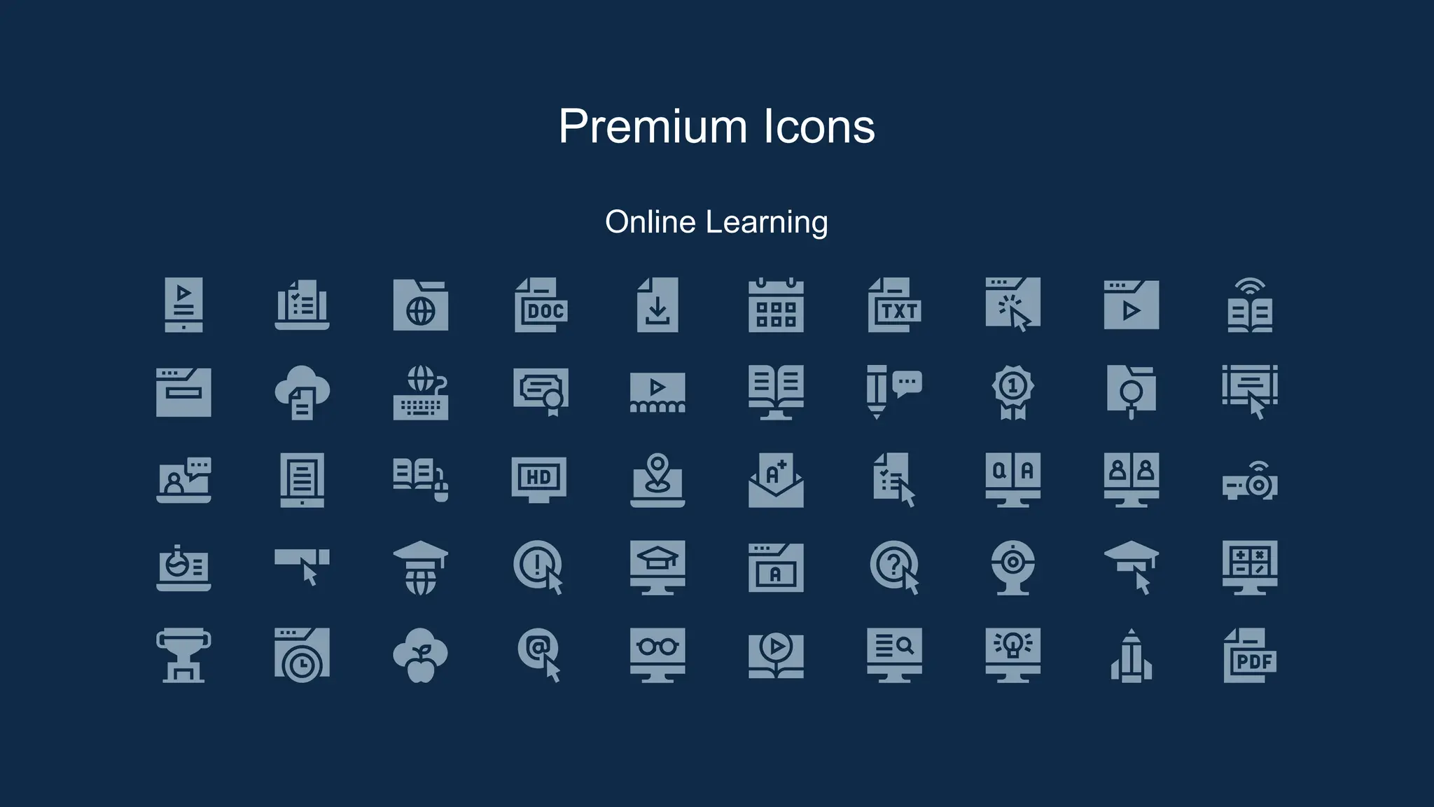 Online Learning
Premium Icons
 
