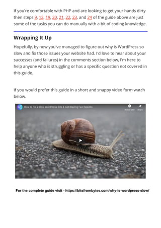How to Fix a Slow WordPress Site (and get A+ scores)