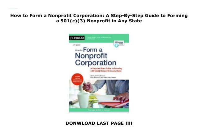 How To Form A Nonprofit Corporation A Step By Step Guide To Forming
