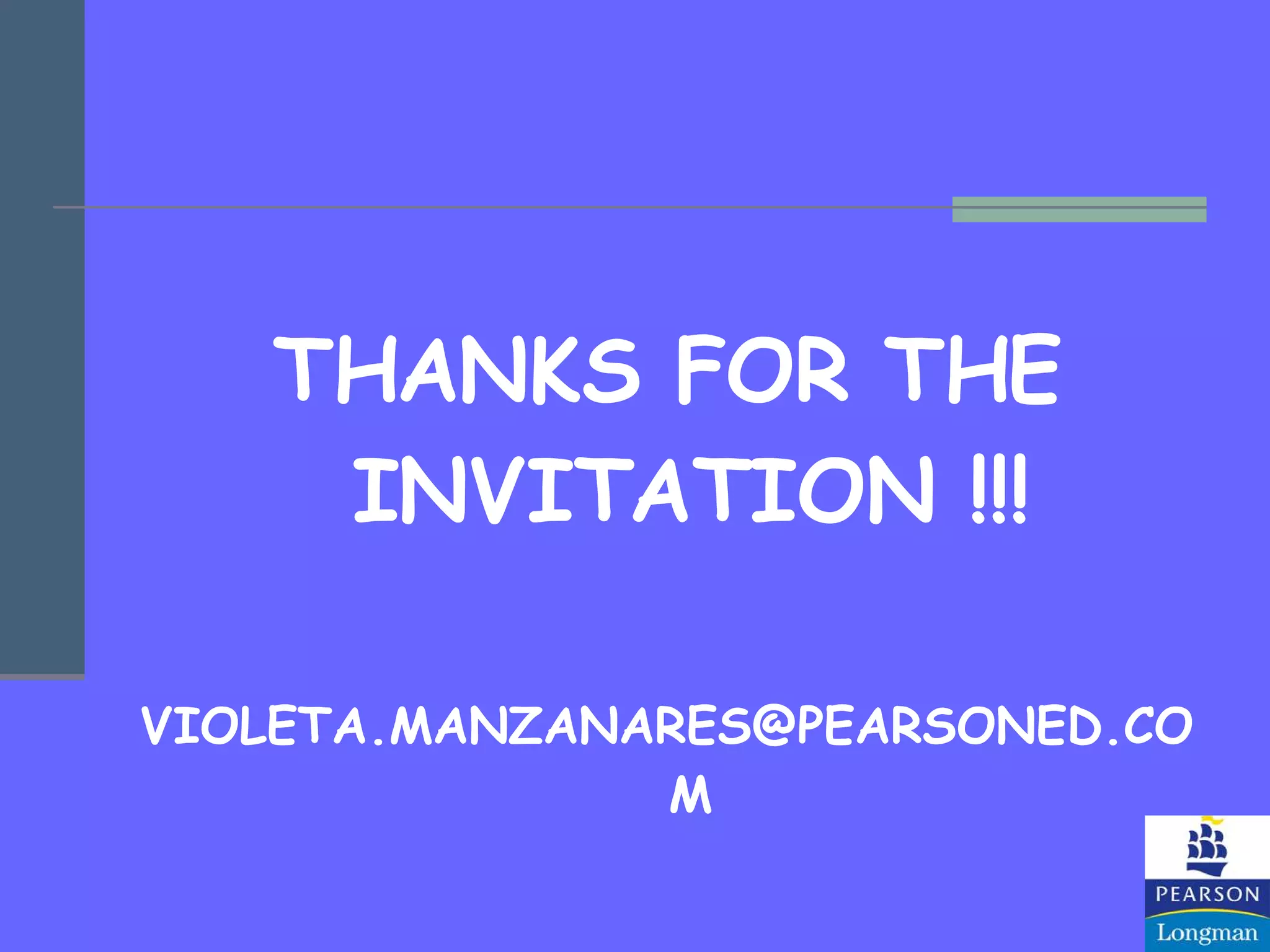 THANKS FOR THE INVITATION !!! [email_address] 