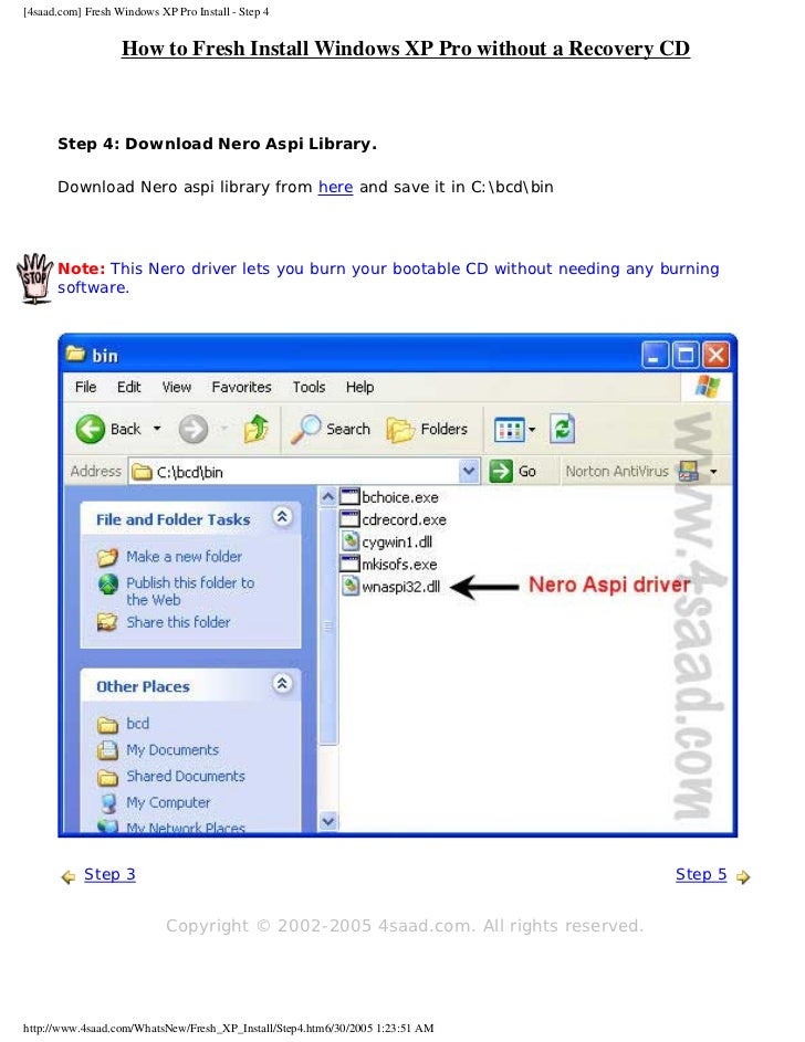 How To Fresh Install Windows X P Pro Without A Recovery C D