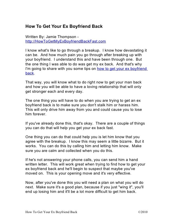 photo Letting Go Letter To Ex Boyfriend how to get your ex boyfriend back