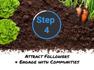 Attract Followers
& Engage with Communities
 