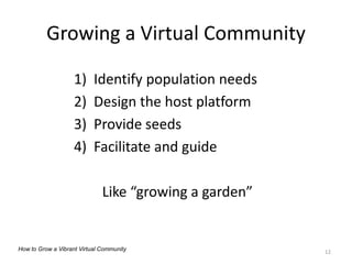 David Hinds - How To Grow A Vibrant Virtual Community 19jan09