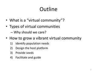 David Hinds - How To Grow A Vibrant Virtual Community 19jan09