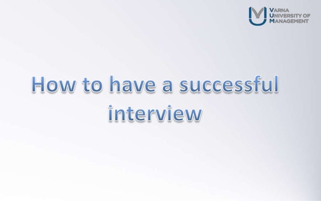 how to have successful interview