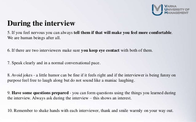how to have a successful interview